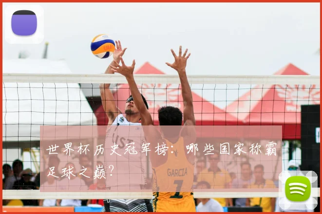 世界杯历史冠军榜:哪些国家称霸足球之巅?