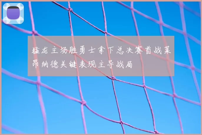猛龙主场胜勇士拿下总决赛首战莱昂纳德关键表现主导战局