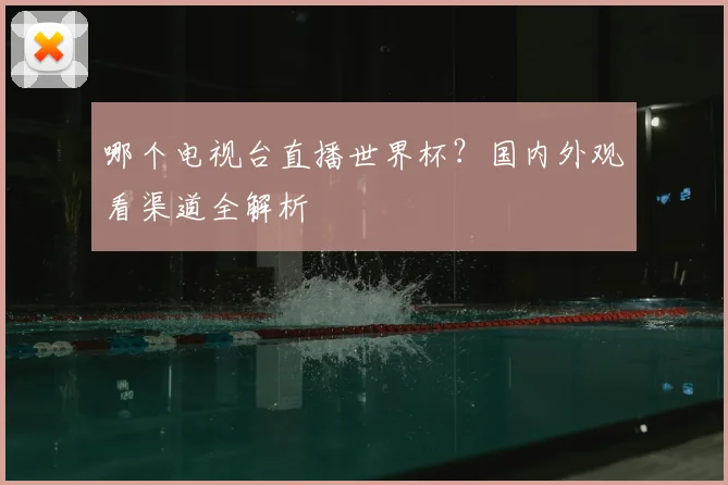哪个电视台直播世界杯？国内外观看渠道全解析